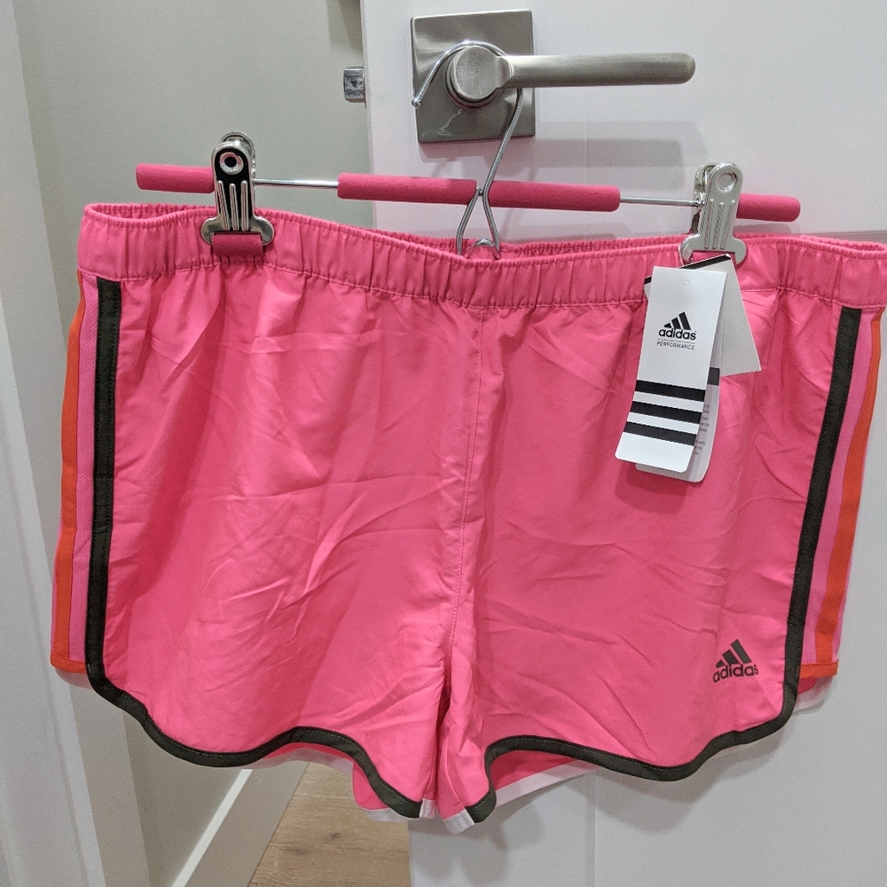 Bright Pink Adidas Running Shorts